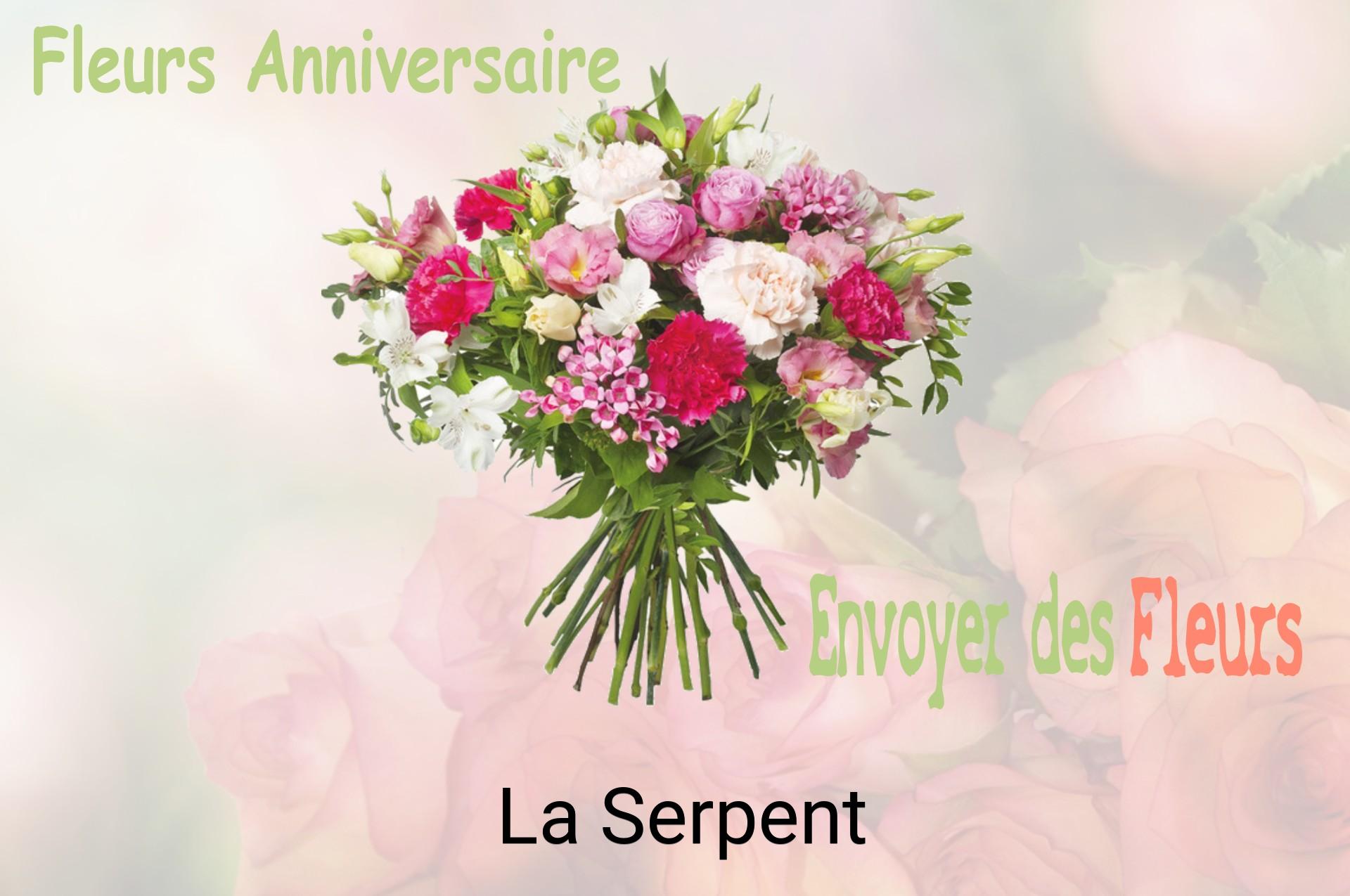 Bouquet de fleurs d’anniversaire livré à La Serpent